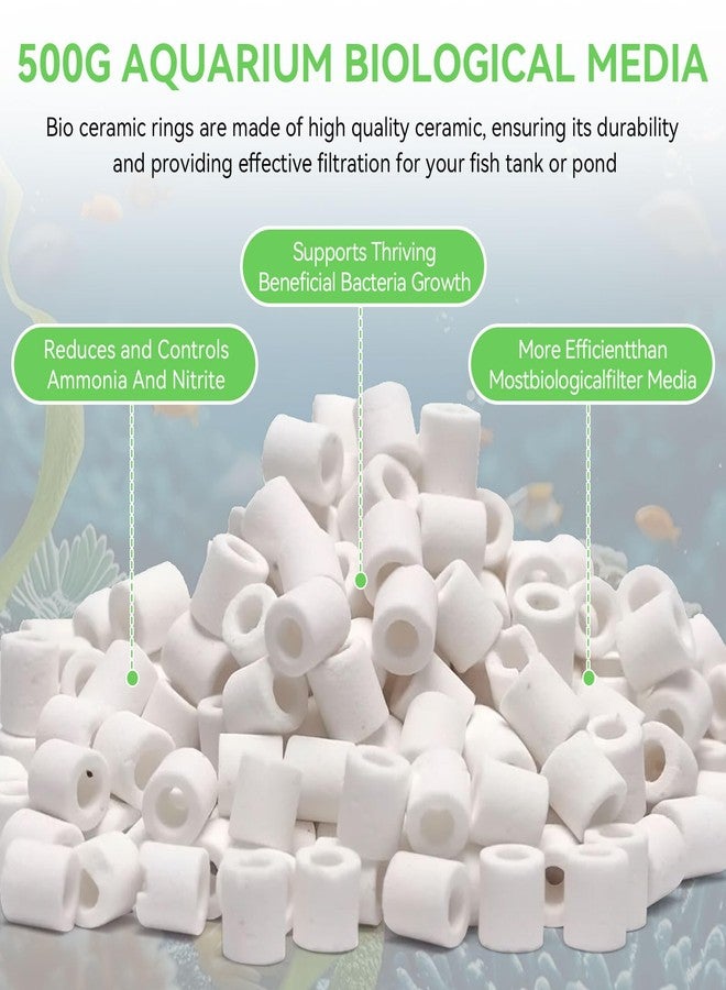 IFERLA 500g Bio-max Biological Material Remover Replacement for Fluval Canister Filter, Biological Filter Media for Freshwater/Saltwater Aquariums, Bio Media Ceramic Rings Filter Media for Pond, Fish Tank - Image 4